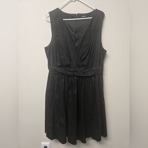 Torrid black pleated dress semi formal 16